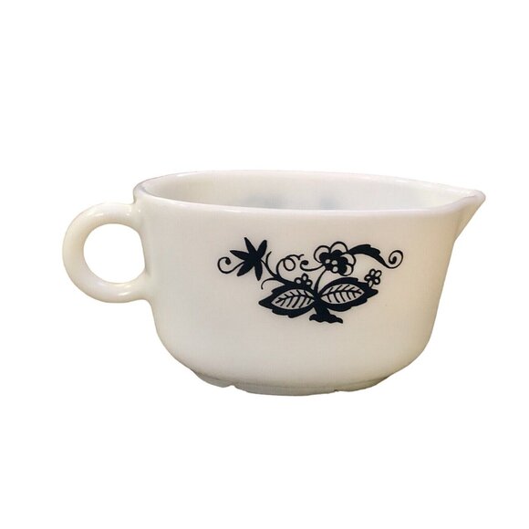 Vintage Pyrex Old Town Blue Gravy Boat Used Thanksgiving 70s - Picture 6 of 16